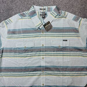 New Eddie Bauer Classic Fit Button Short Sleeve Shirt T3XL 3XL Tall